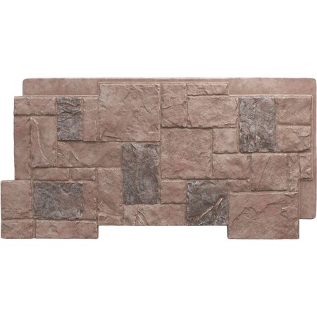 Ekena Millwork Castle Rock Stacked Stone, StoneWall Faux Stone Siding Panel PNU24X48CRSH